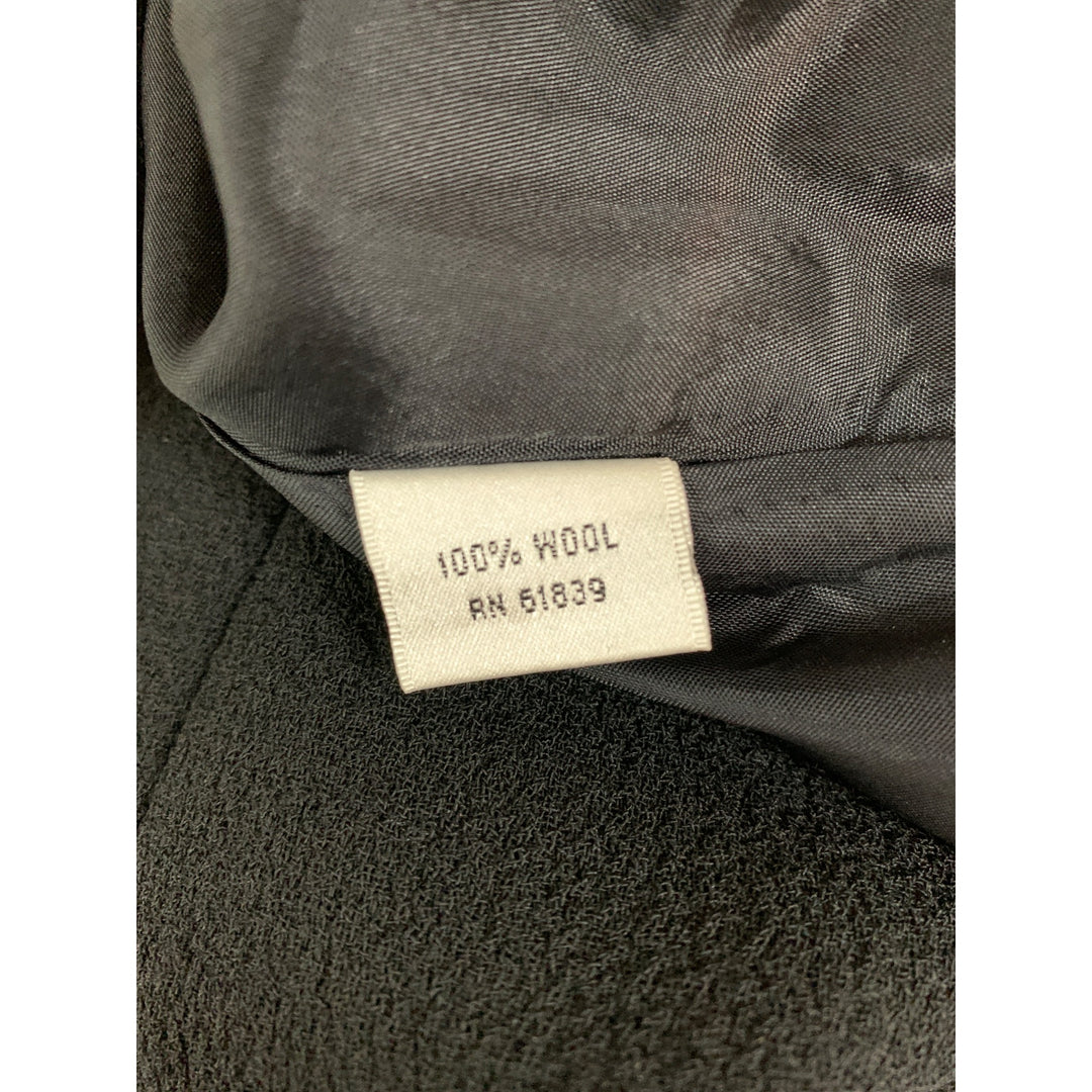 Rickie Freeman Teri Jon Black Wool Skirt Womens Size 6