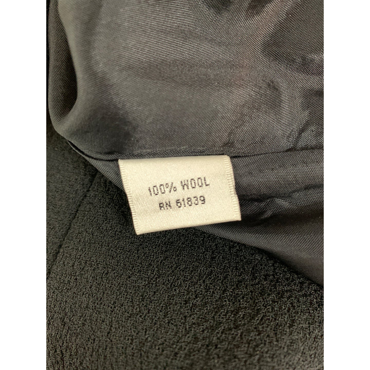 Rickie Freeman Teri Jon Black Wool Skirt Womens Size 6