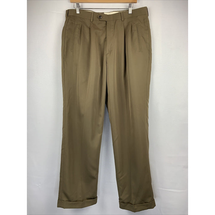 Men’s Hagger Brown Suit Pants - Size 34x30
