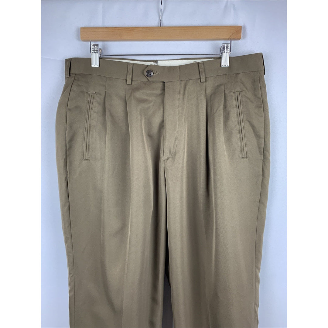 Men’s Hagger Brown Suit Pants - Size 34x30