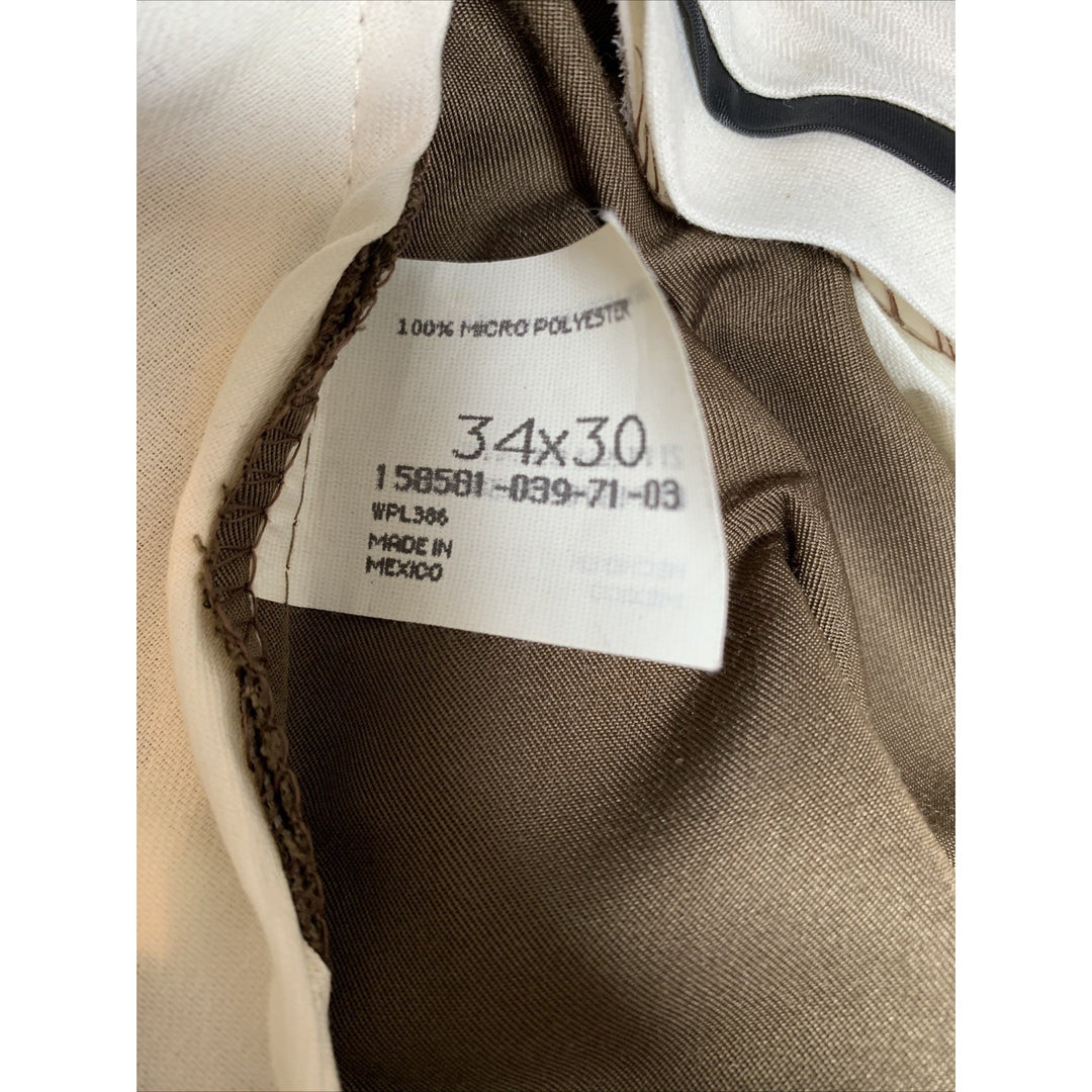 Men’s Hagger Brown Suit Pants - Size 34x30