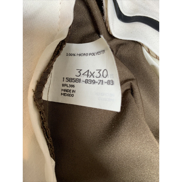 Men’s Hagger Brown Suit Pants - Size 34x30