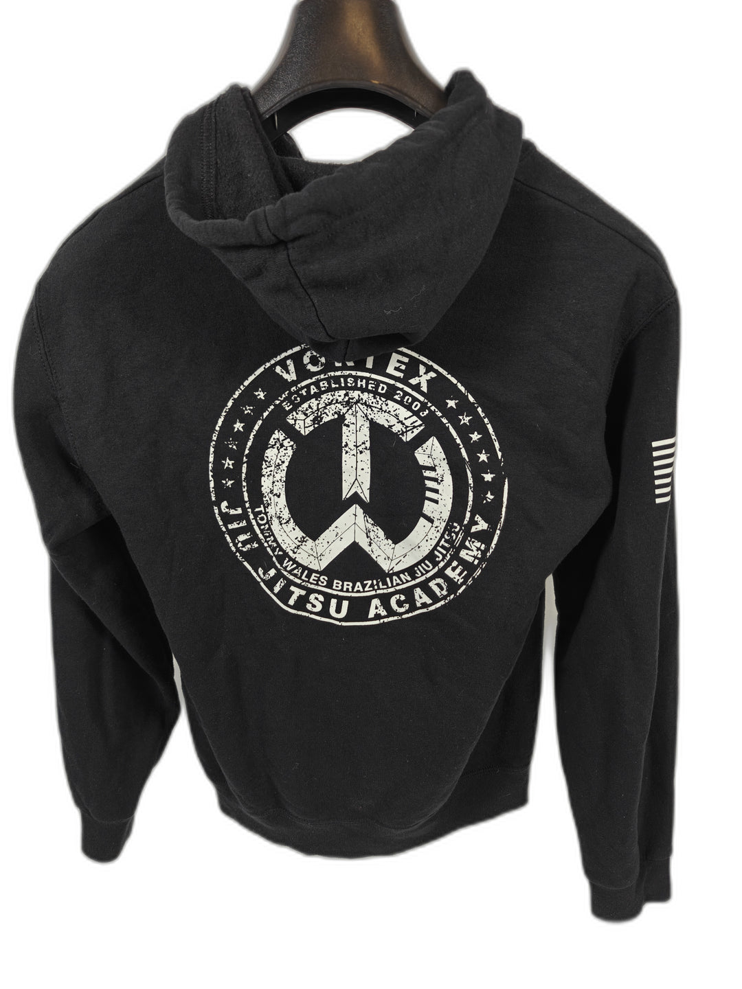 Mens Jerzees Jiu Jitsu Hoodie Black Small