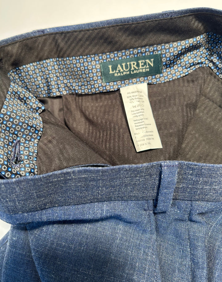 Lauren Ralph Lauren Men’s 42R Blue Wool Linen Blend Blazer Sport Coat