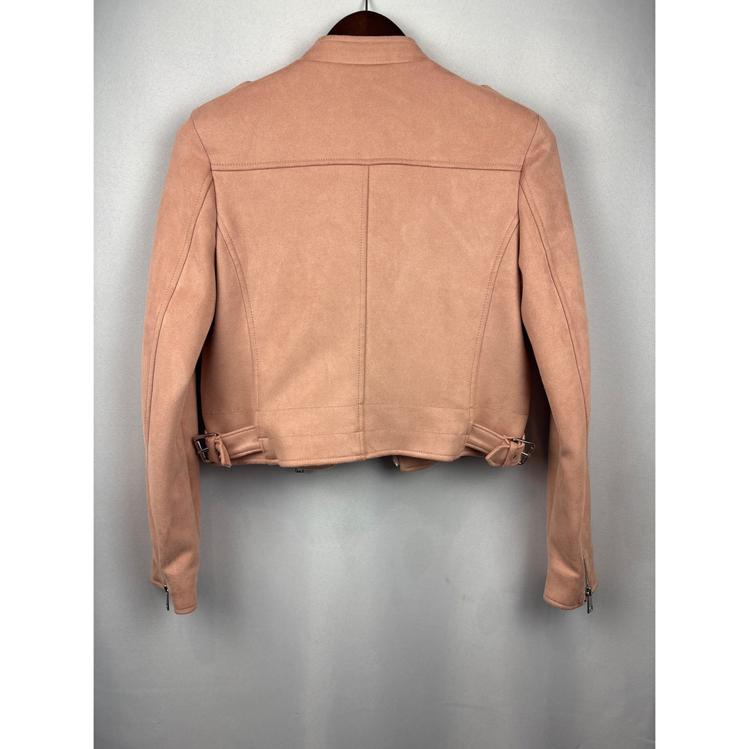 Women’s Banana Republic XS Peach Suede Biker Jacket