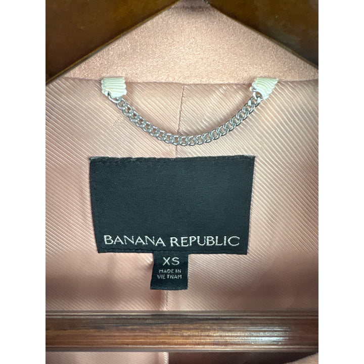 Women’s Banana Republic XS Peach Suede Biker Jacket