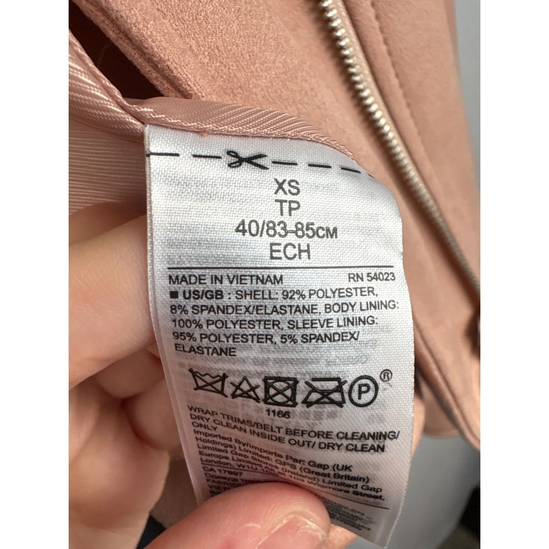 Women’s Banana Republic XS Peach Suede Biker Jacket