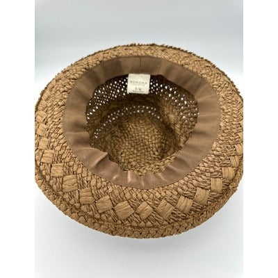 Women’s Sonoma Straw Hat with Blue/Gray Cloth band S/M