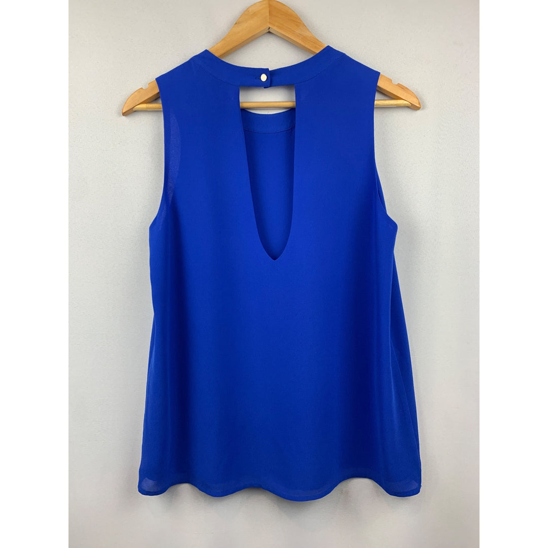 Women's Pink Note Blue Tank Top Size M