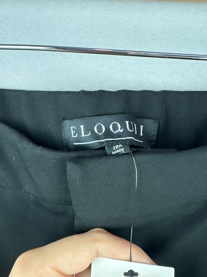 Women’s Eloquii Size 18 Black Straight Leg Slacks