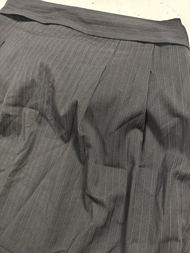Women BCBG Max Azria Pencil Skirt Black Pinstripe Size 10