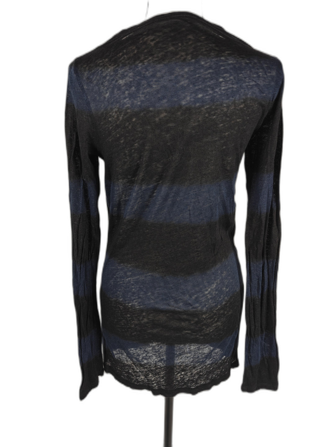 Womens Majestic Paris Long Sleeve Top Black Blue Size 1