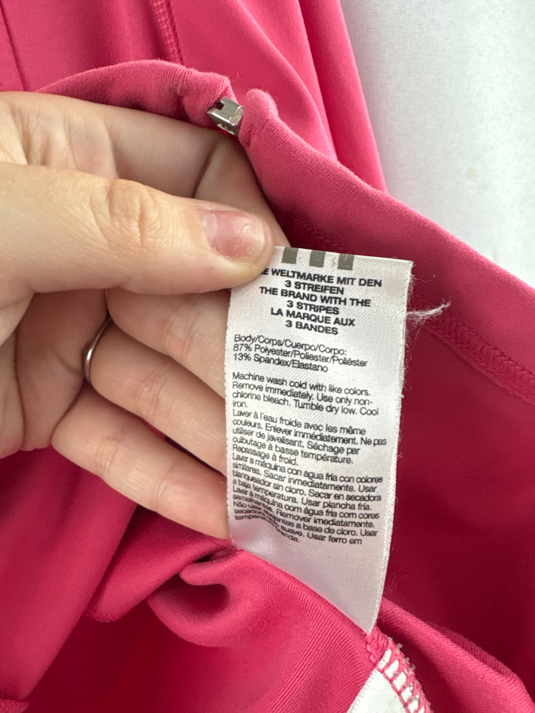 Women’s Adidas Medium Bubblegum Pink Zip-Up Jacket