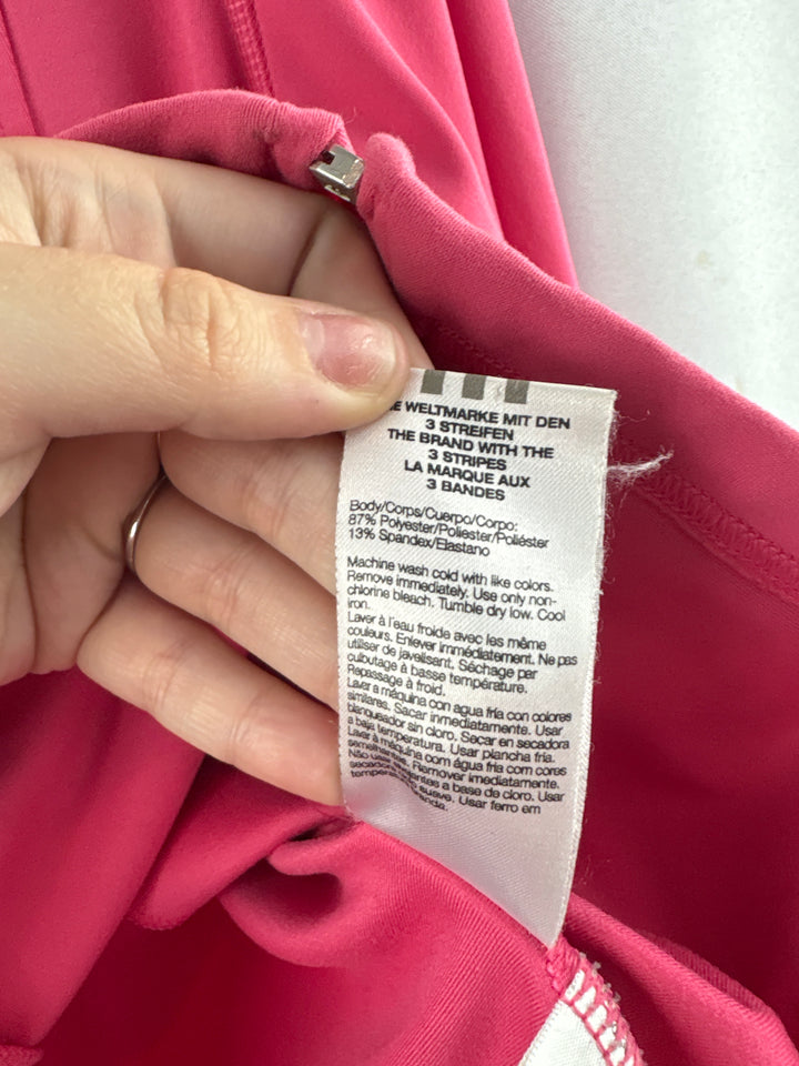 Women’s Adidas Medium Bubblegum Pink Zip-Up Jacket