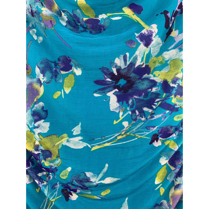 Elle Womens Floral Print Dress XS Polyester