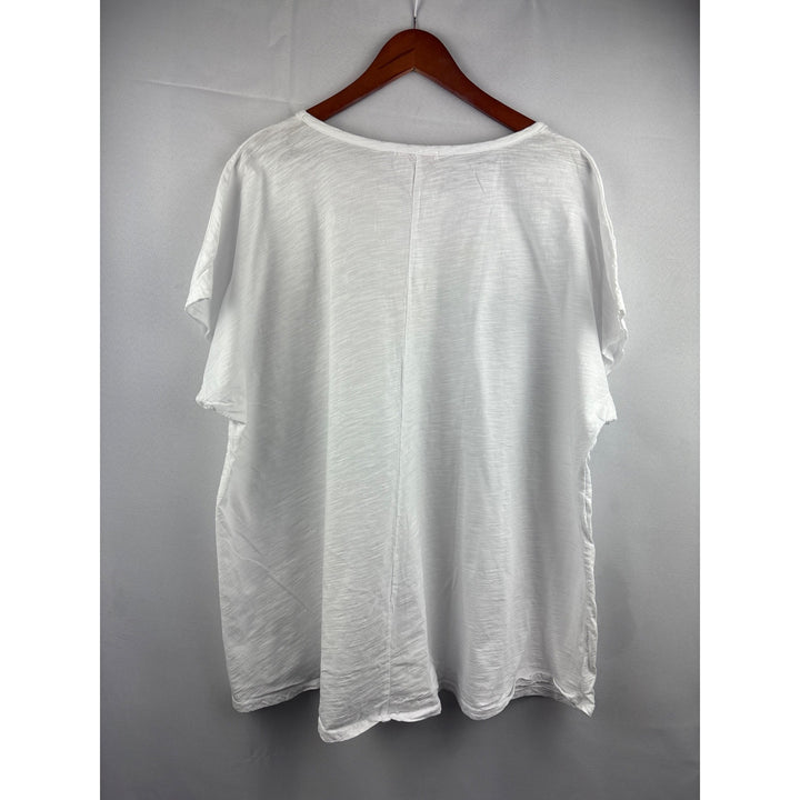 Fresh Produce Womens White Cotton Graphic Tee OS
