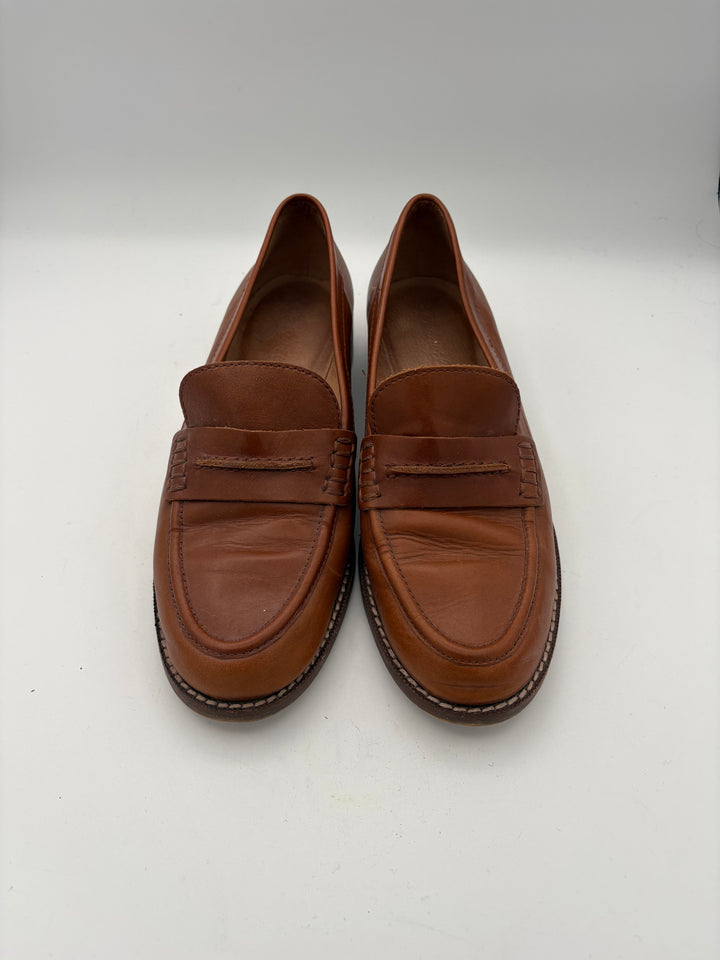 Women’s Madewell Size 8 Orangish Brown Leather Loafers