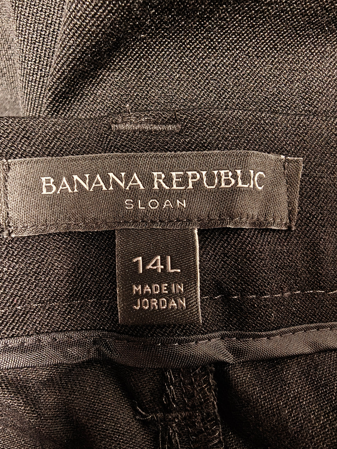 Womens Banana Republic Sloan Flare Pants Black Size 14L