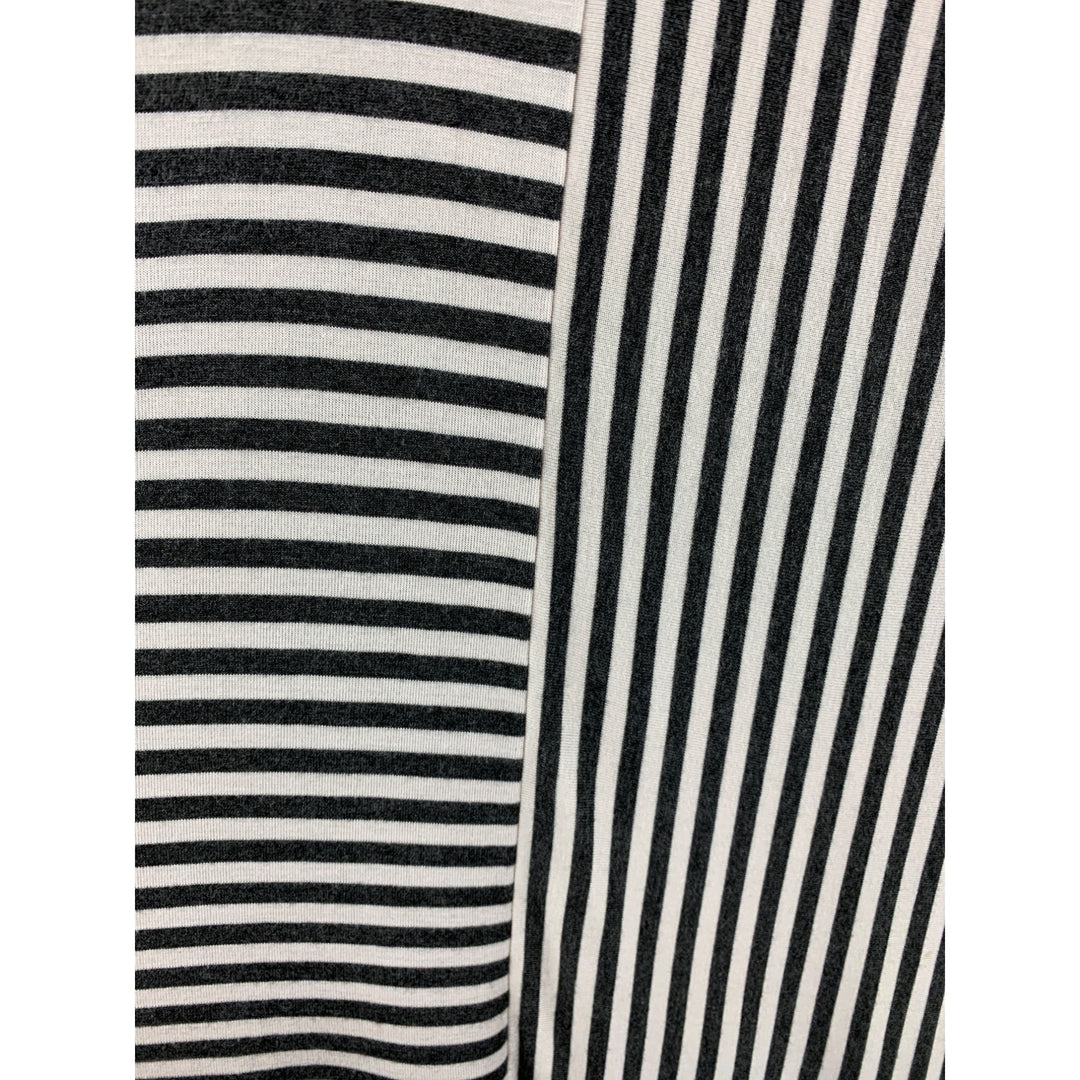 Cabi Black & White Striped Sleeveless Top S