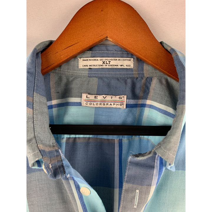 Levis Colorgraphs Mens XL Plaid Button-Up Shirt