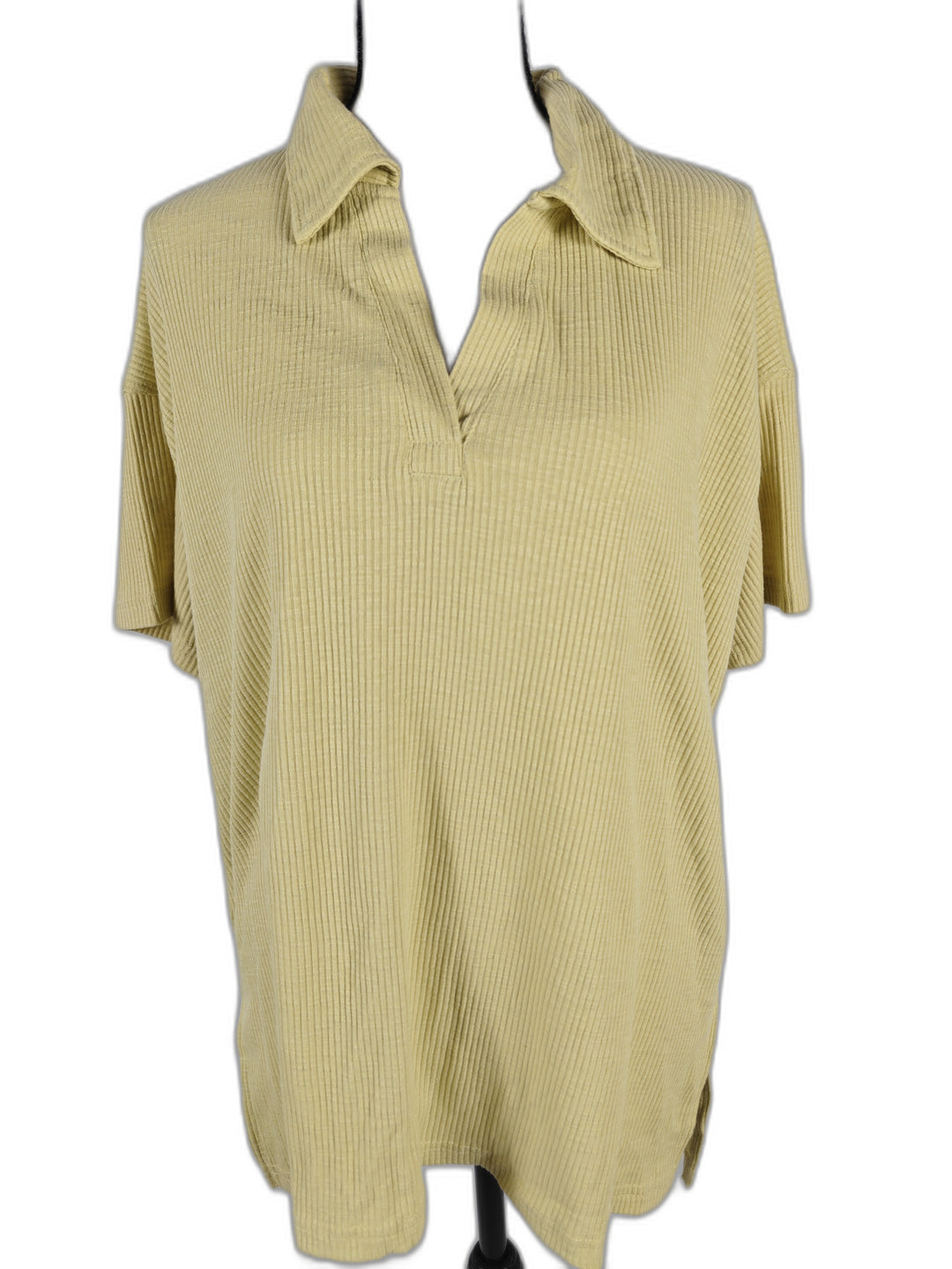 Women’s Jane + Delancey Polo Top Yellow Size M NWT