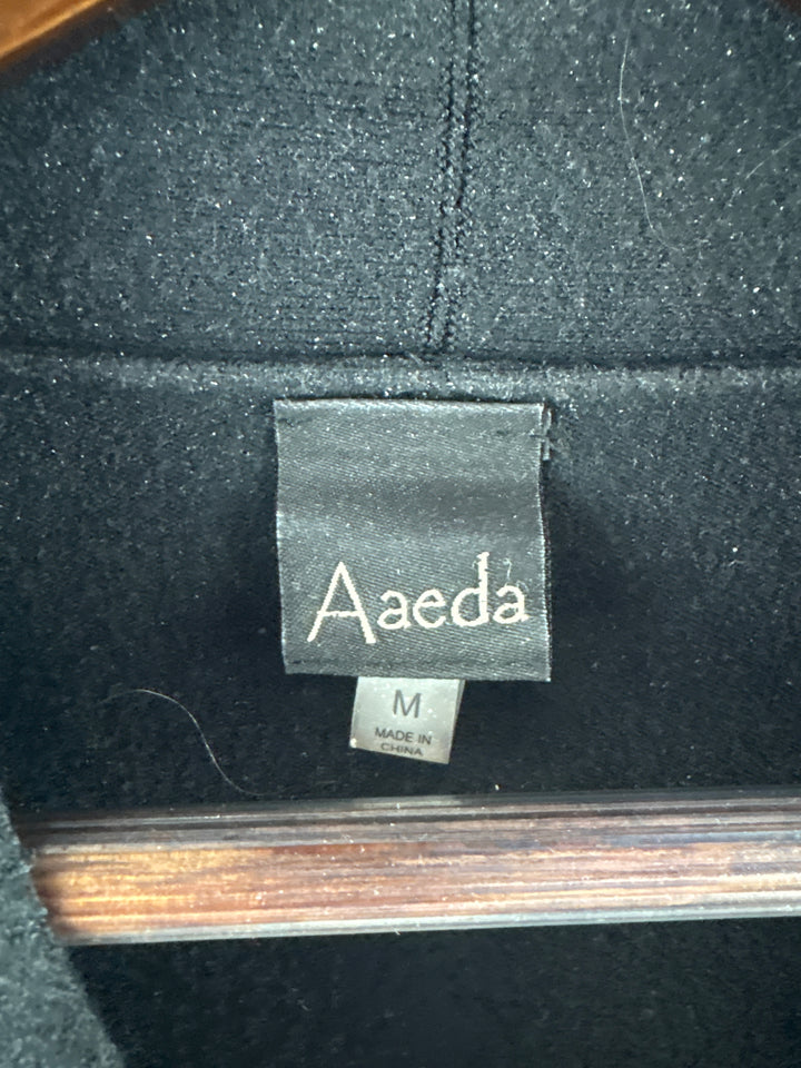 Women’s Aaeda Medium Black Cardigan w/ Floral Embroidery