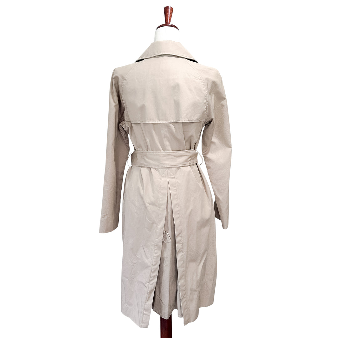 Everlane Small The Modern Trenchcoat Women's Double Breasted Preppy Khaki Long Belted
