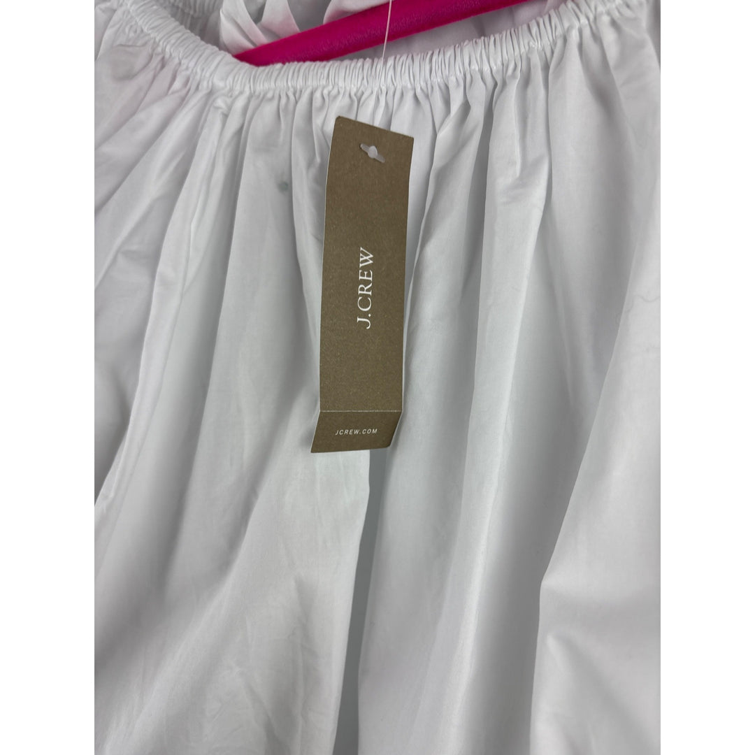 J.Crew Womens White Off-Shoulder Cotton Blouse XS