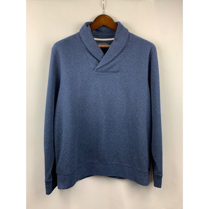 Men’s Banana Republic Blue Waffle Sweater Size Large