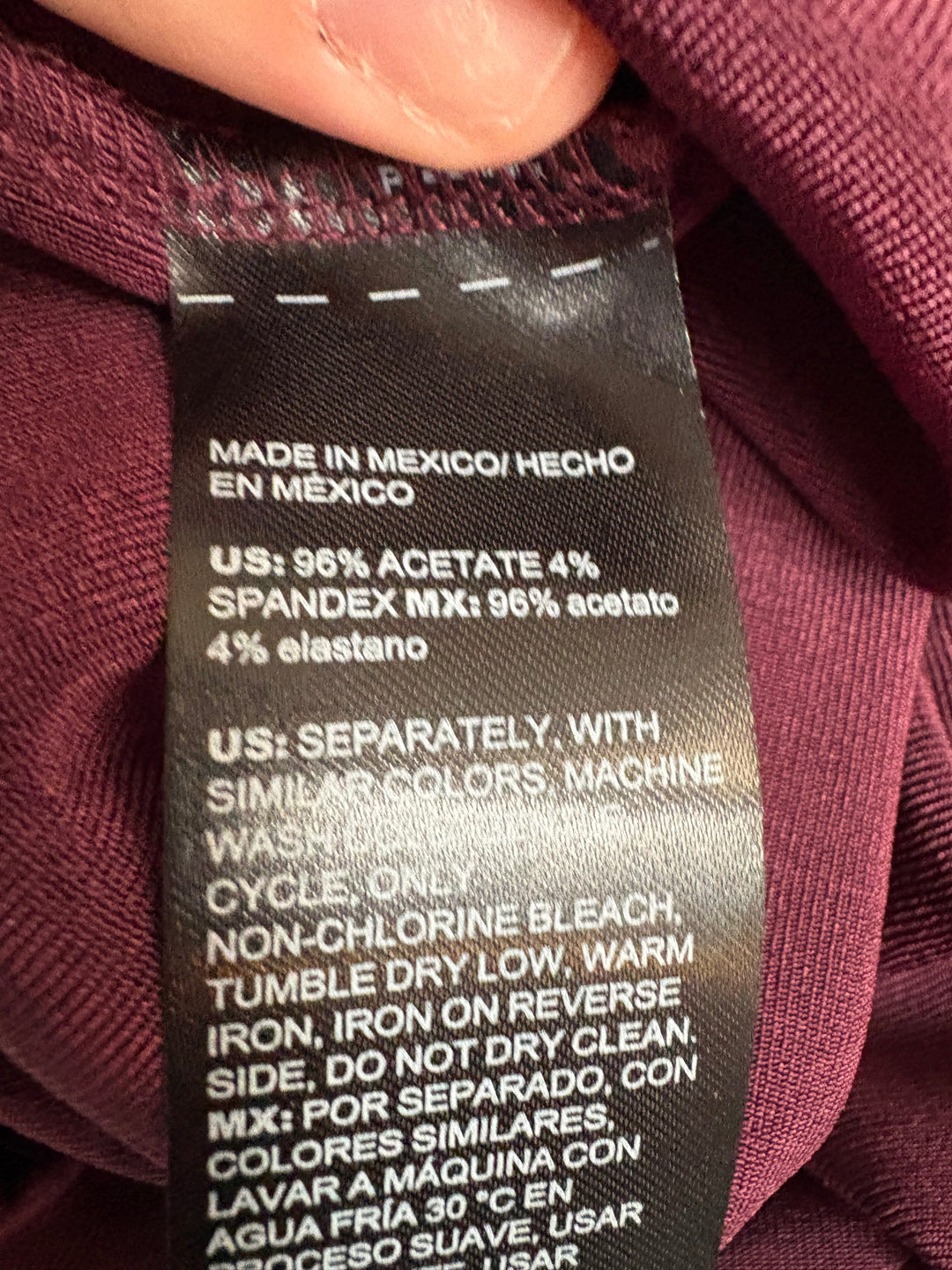 Women’s Chico’s Large Burgundy Tank Blouse