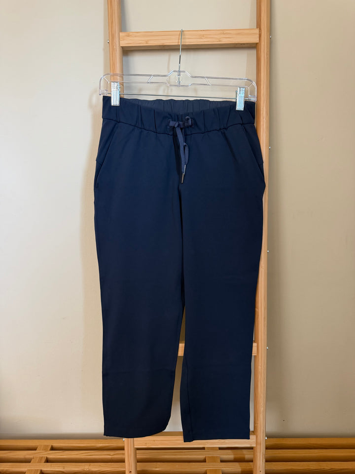 Lululemon Navy Drawstring Tapered Crop Pants