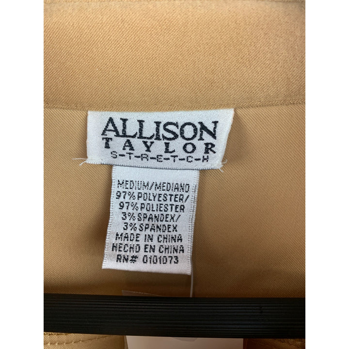 Allison Taylor Stretch Button-Up Shirt Medium Chamois
