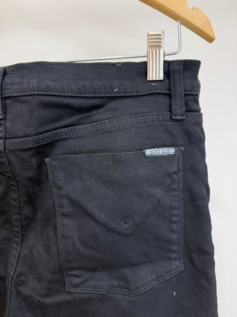 Hudson Nico Mid Rise Super Skinny Jeans Black Sz33