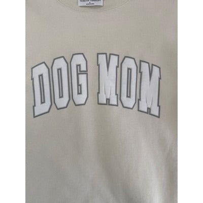 Women’s Independent Trading Co Crème Dog Mom Sweater Sz L