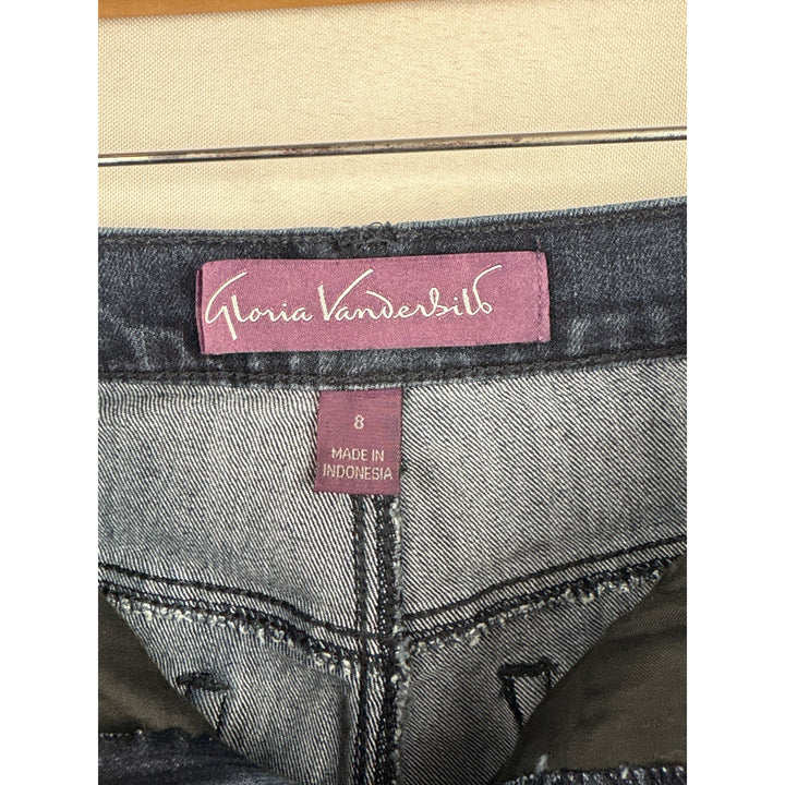 Gloria Vanderbilt Womens Denim Jeans Size 8 Blue Made In Indonesia Classic Fit