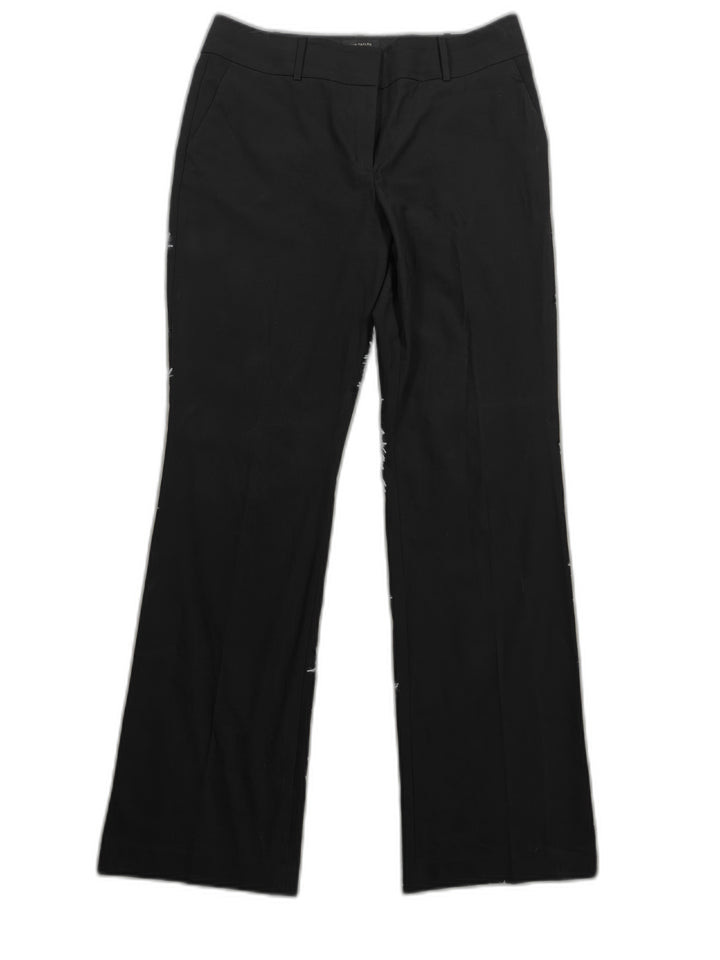 Womens Ann Taylor Trouser Pants Black Size 12T