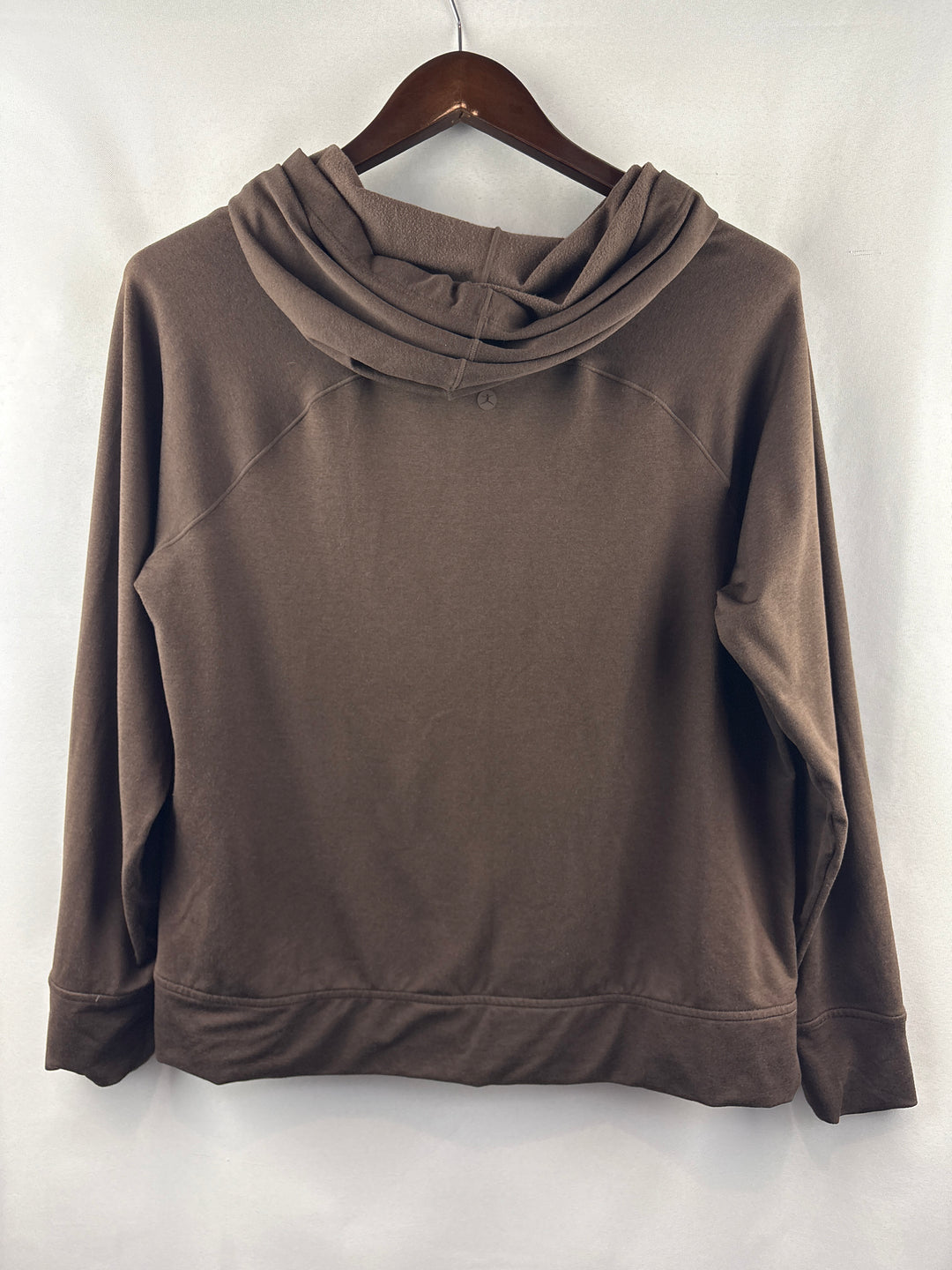 Womens DanSkin Medium Chocolate Brown Hoodie