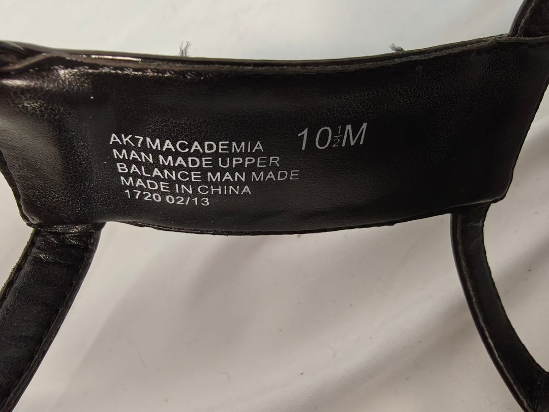 Women Anne Klein Sport Academia Wedge Sandals Black Size 10.5M