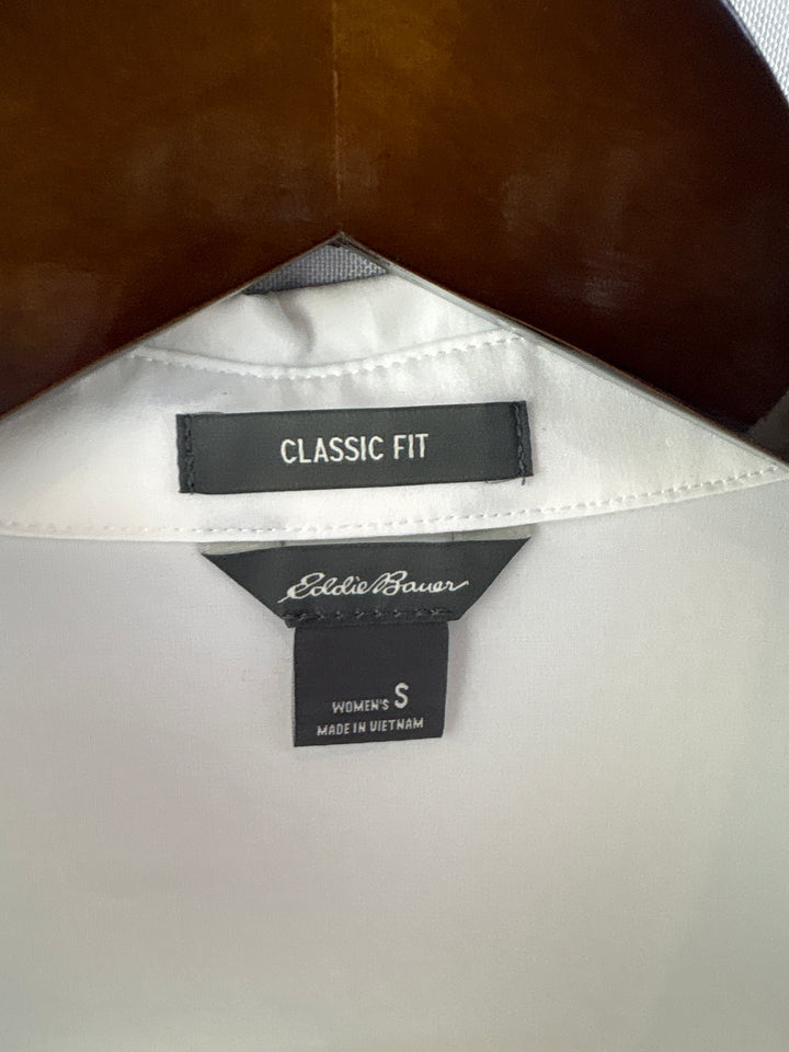 Women’s Eddie Bauer Small White Oversized Button Up