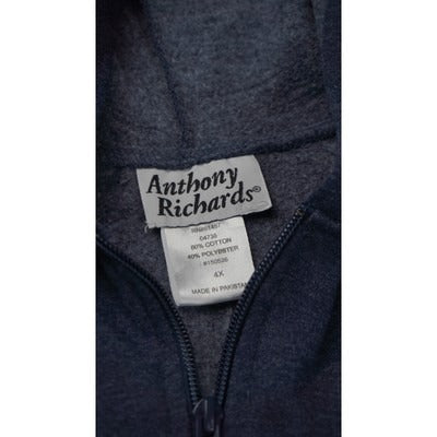 Women's Anothony Richard 's Blue Cotton/Polyester Hoodie Sweater - Size 4X