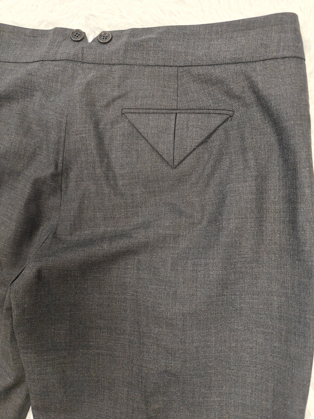 Womens BCBGMAXAZRIA Cropped Trousers Gray Size 10 NWT