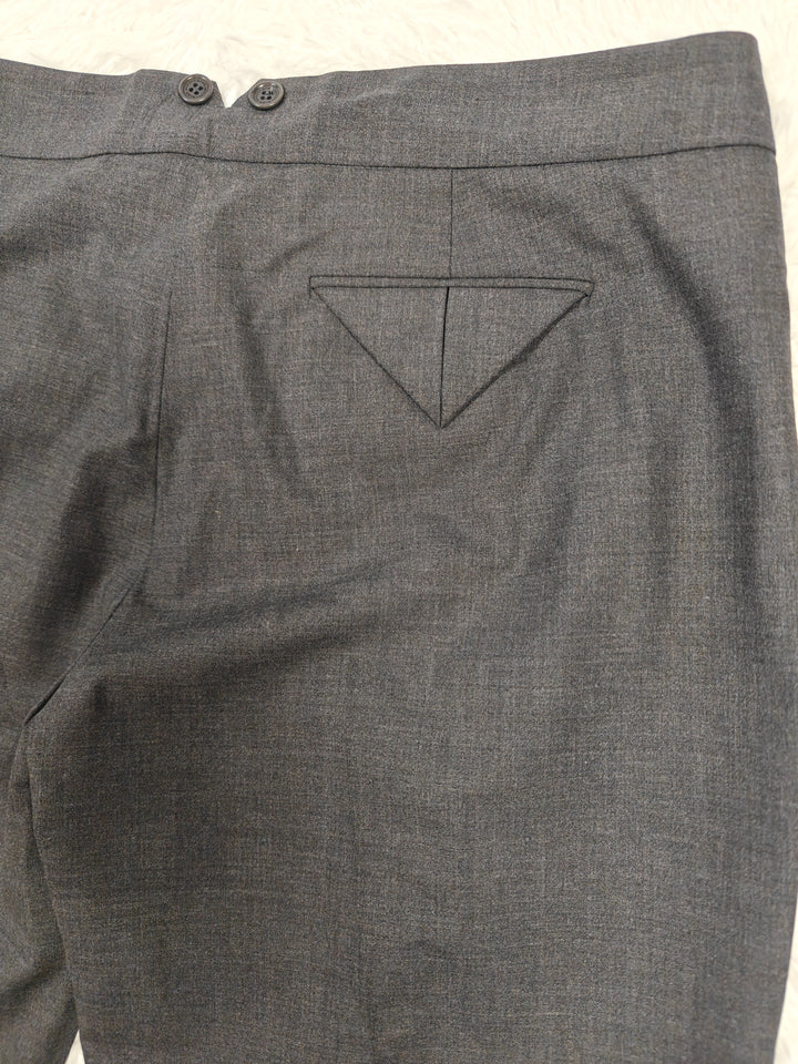 Womens BCBGMAXAZRIA Cropped Trousers Gray Size 10 NWT