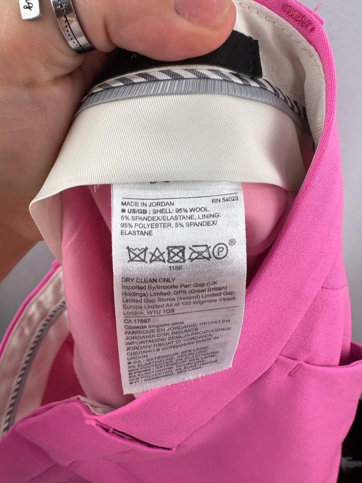 Women’s Banana Republic Size 4 Bright Pink Pleated Slacks