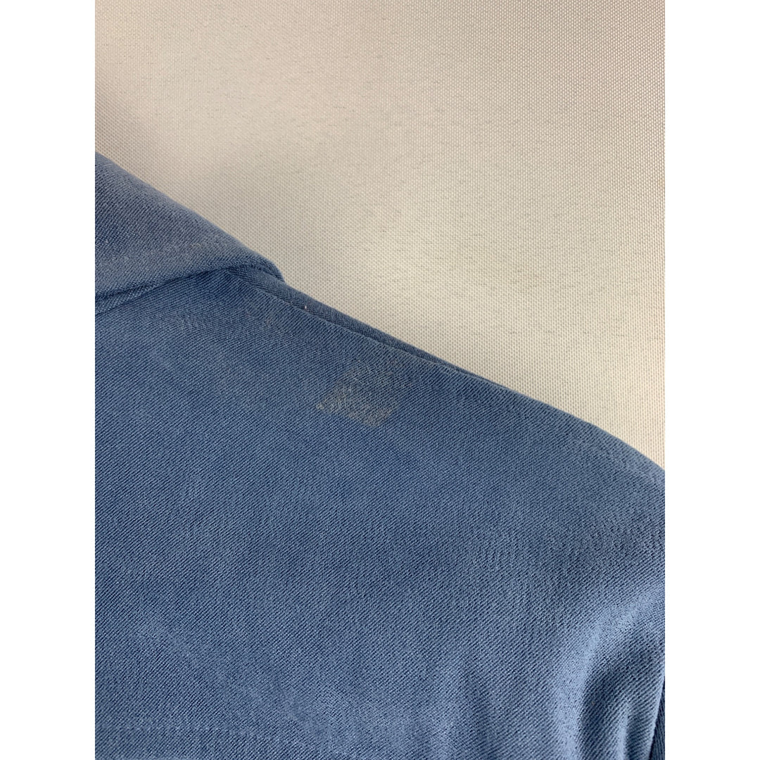 Allison Taylor Womens Denim Blue Button-Up Shirt S