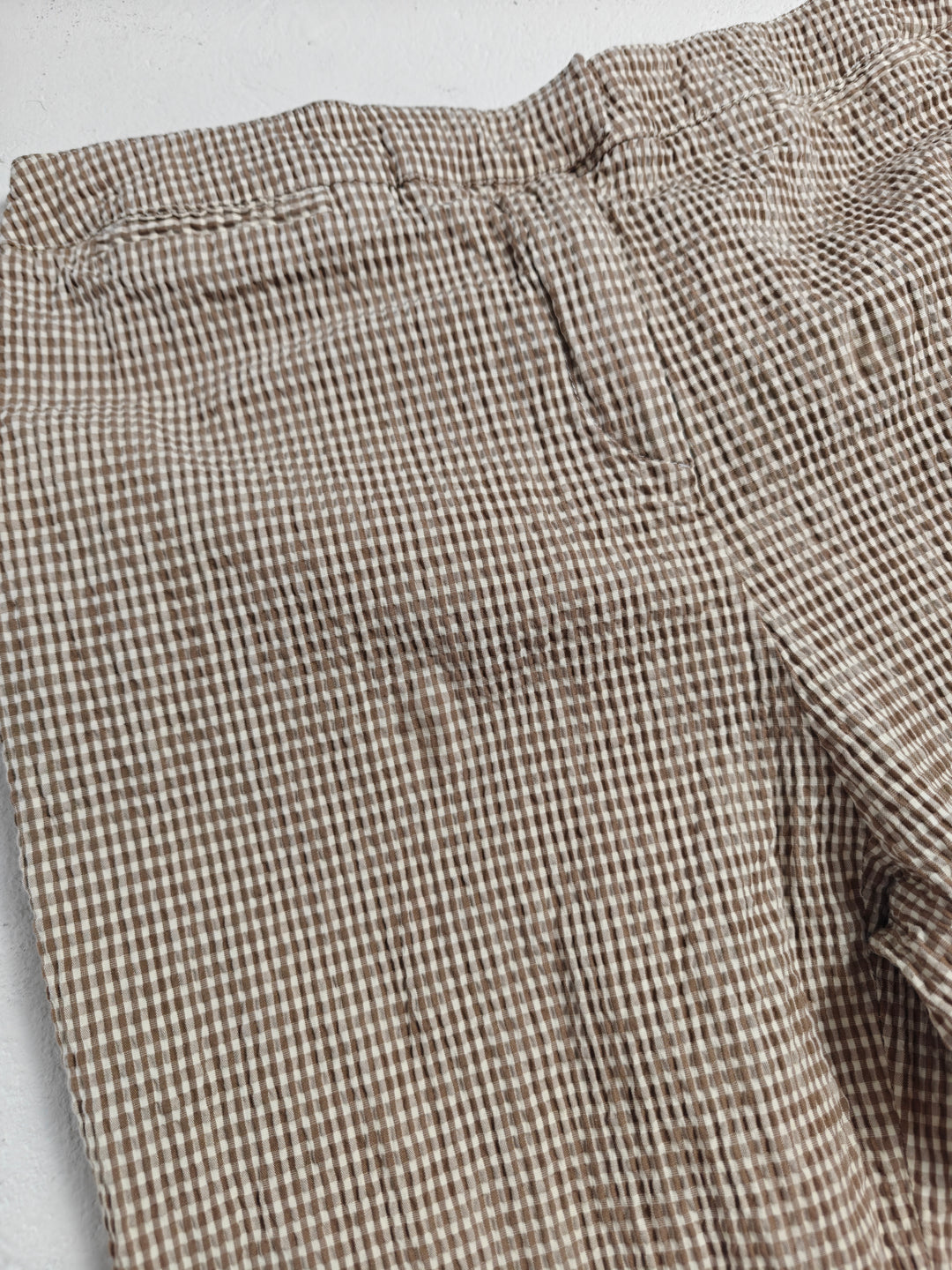 Womens Piazza Sempione Capri Pants Brown White Size 12