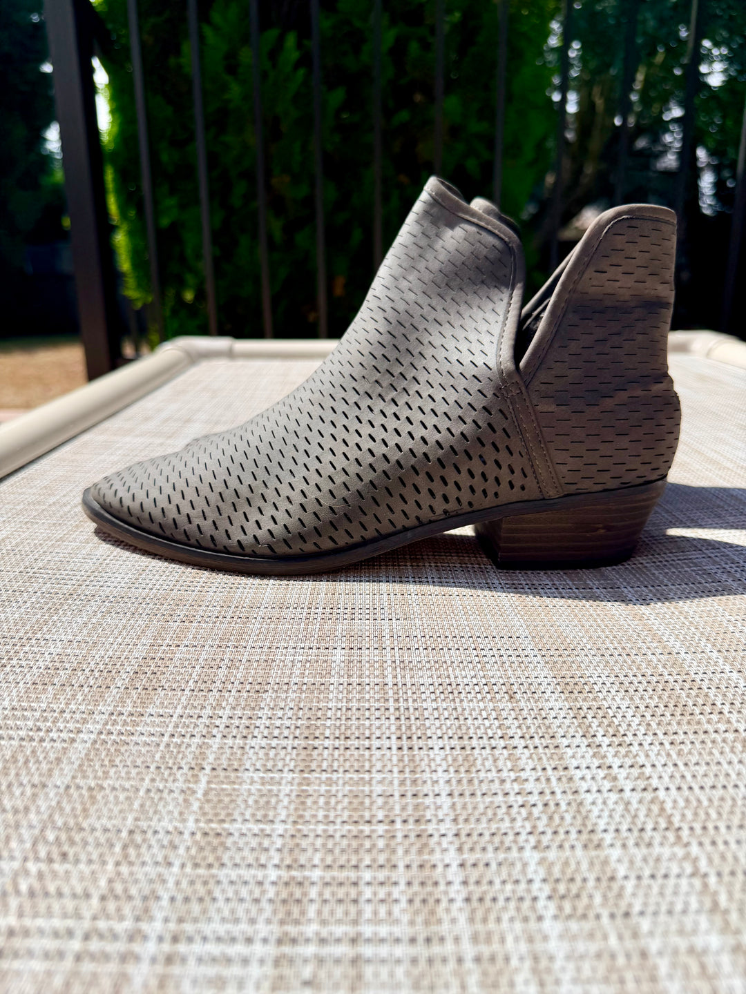 Verona Gray Pinhole Slip On Booties Women&