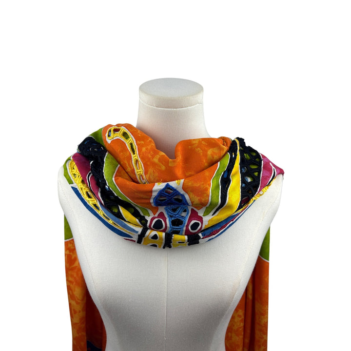 Handmade Batik Butterfly Sarong Wrap Scarf Shawl One Size Primitive Vibes Hawaii 100% Rayon Women