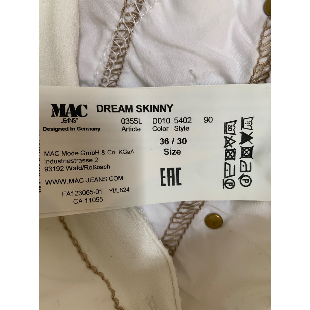 Mac Jeans Dream Skinny 36/30 White Pants For Women