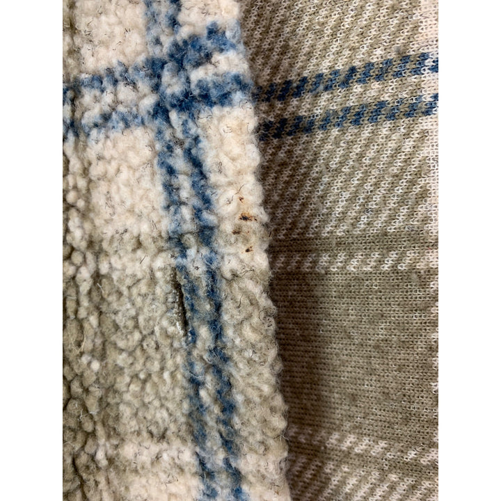 High Sierra Trademark Womens Small Plaid Sherpa Jacket 65% Acrylic 30% Polyester Cozy Outerwear Made In USA