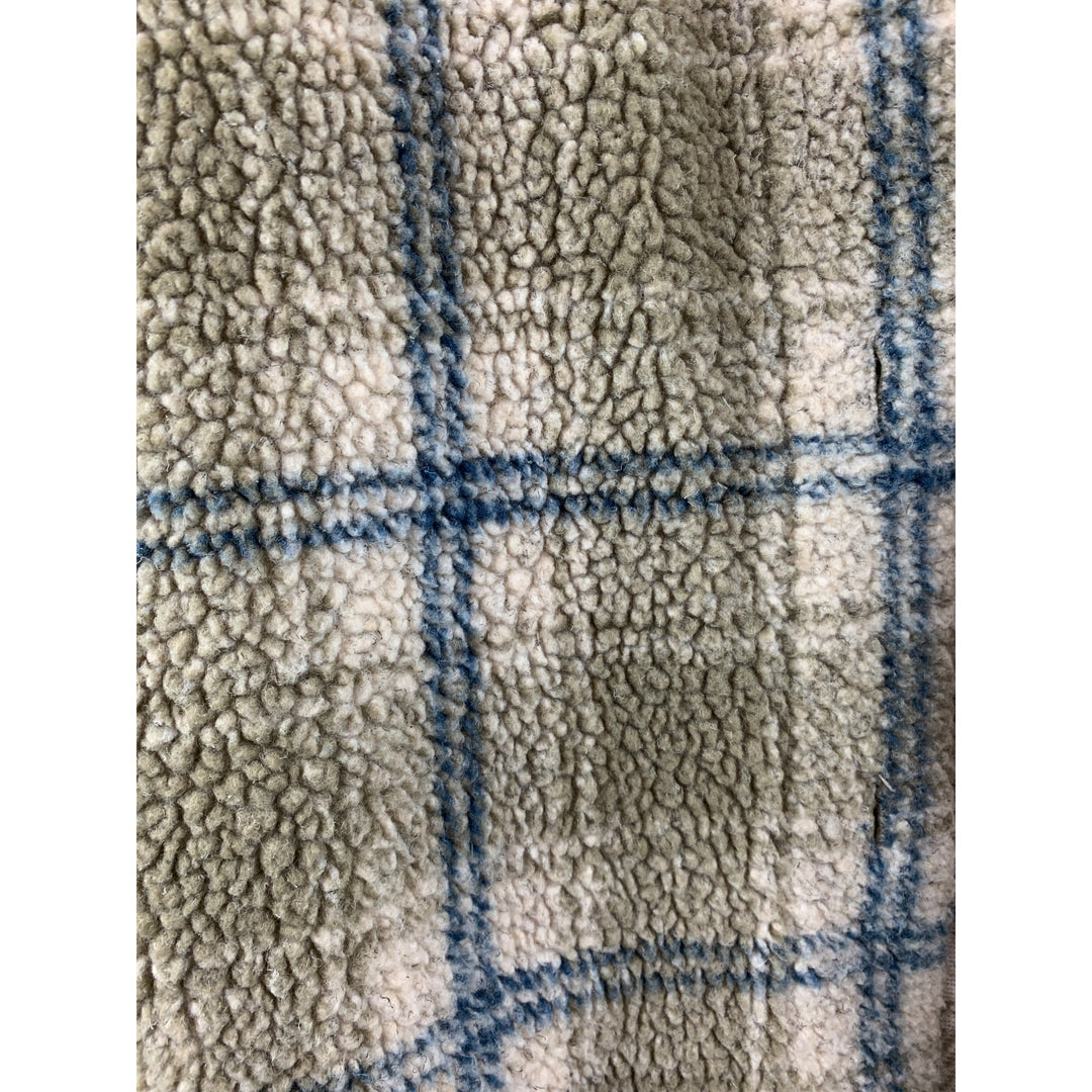 High Sierra Trademark Womens Small Plaid Sherpa Jacket 65% Acrylic 30% Polyester Cozy Outerwear Made In USA
